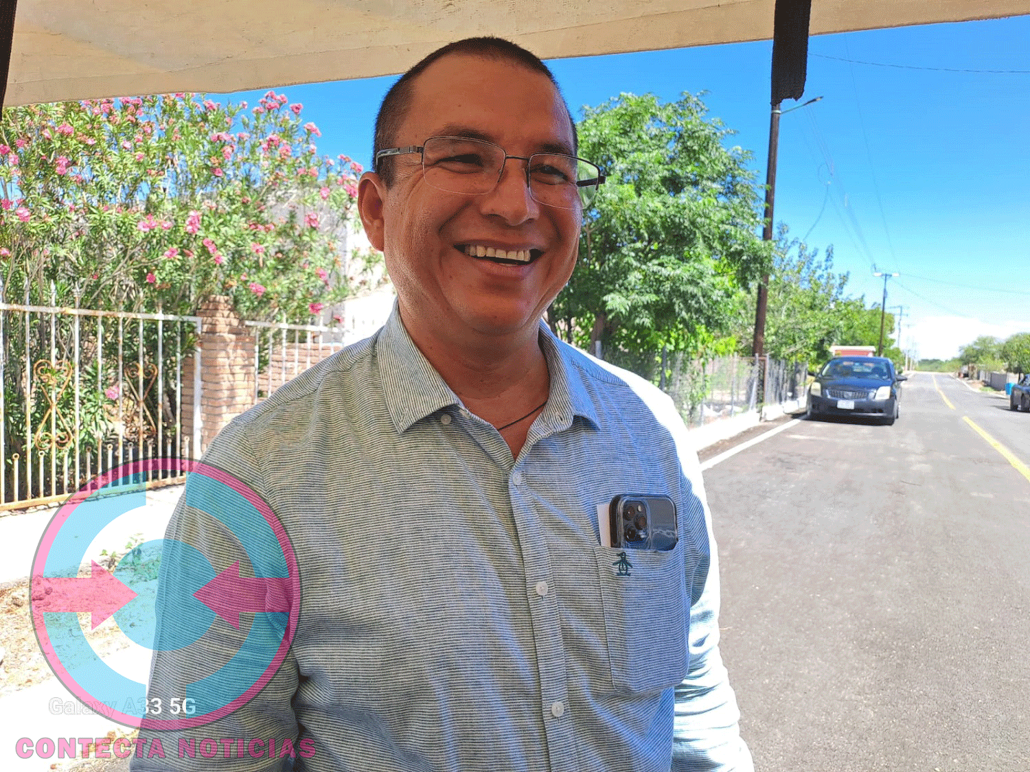 Sergio Luis Olvera alcalde de La Cruz Chihuahua Cerrara su ciclo de gobierno 2021-2024, con una obra cercana a los 7 MDP