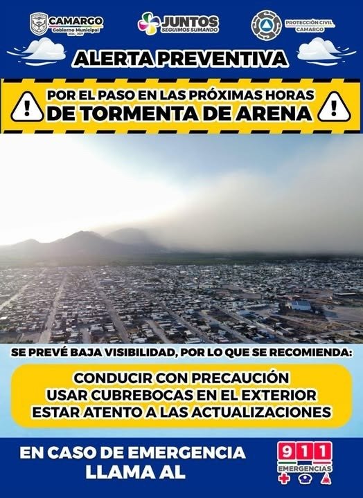 ⚠️ Alerta preventiva para este martes 10 de junio