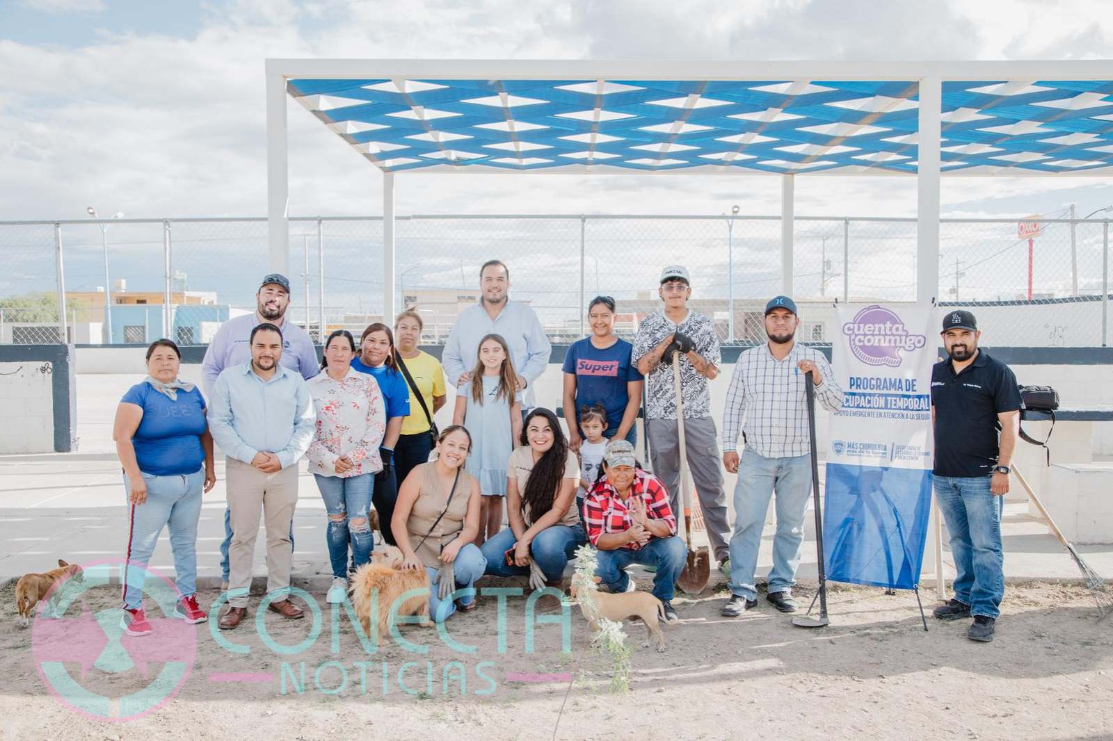 Vecinos de la colonia Santa Rosalía reconocen esfuerzos del presidente Jorge Aldana por programas de Empleo Temporal y Reforestación
