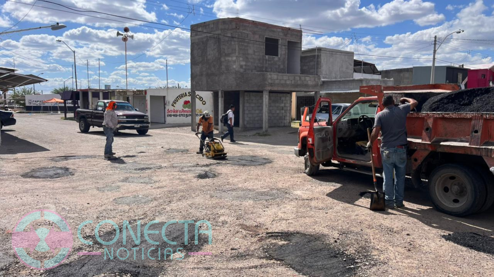 Municipio intensifica trabajos de bacheo en diferentes puntos de Camargo