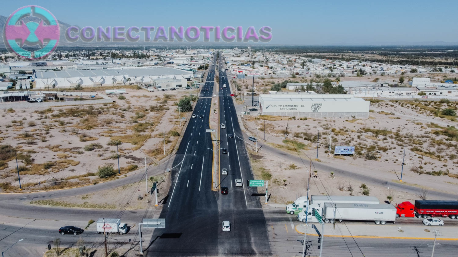 Concluye rehabilitación del acceso sur de Camargo, gestión del Alcalde Jorge Aldana ante Gobierno del Estado