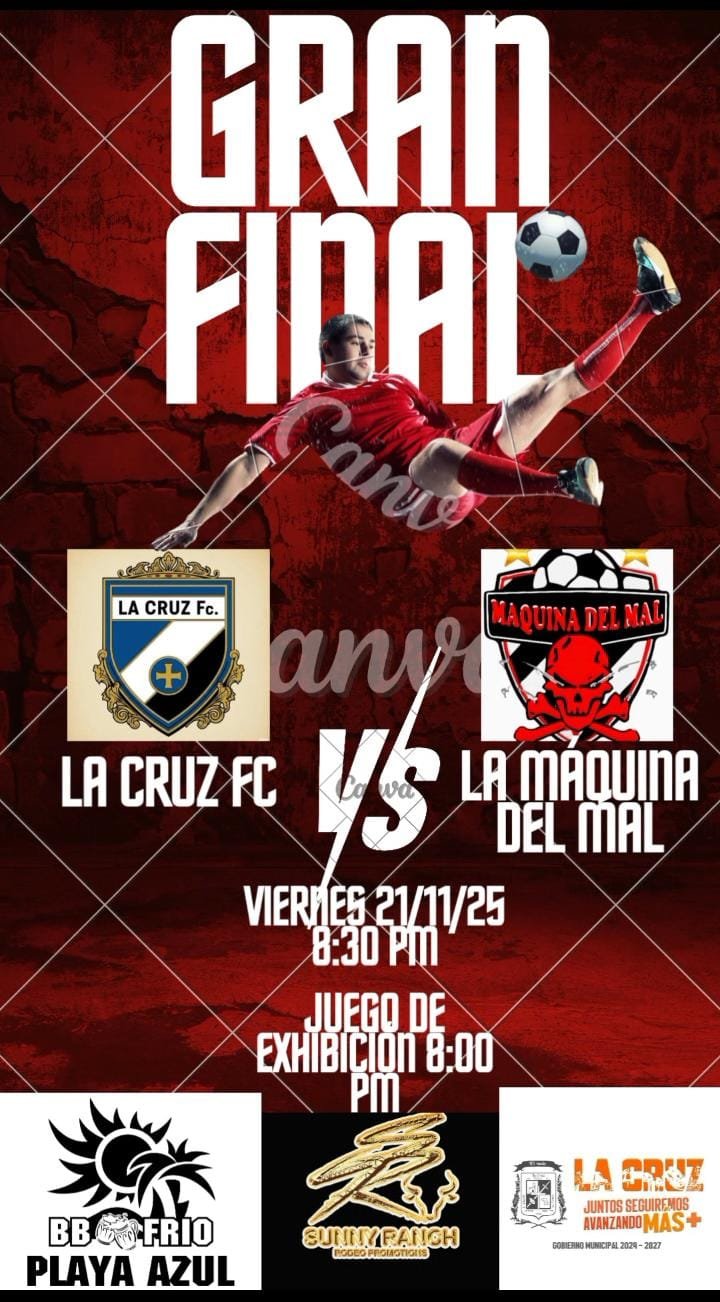 La Cruz vivirá la Gran Final de Futbol este viernes 21 de noviembre