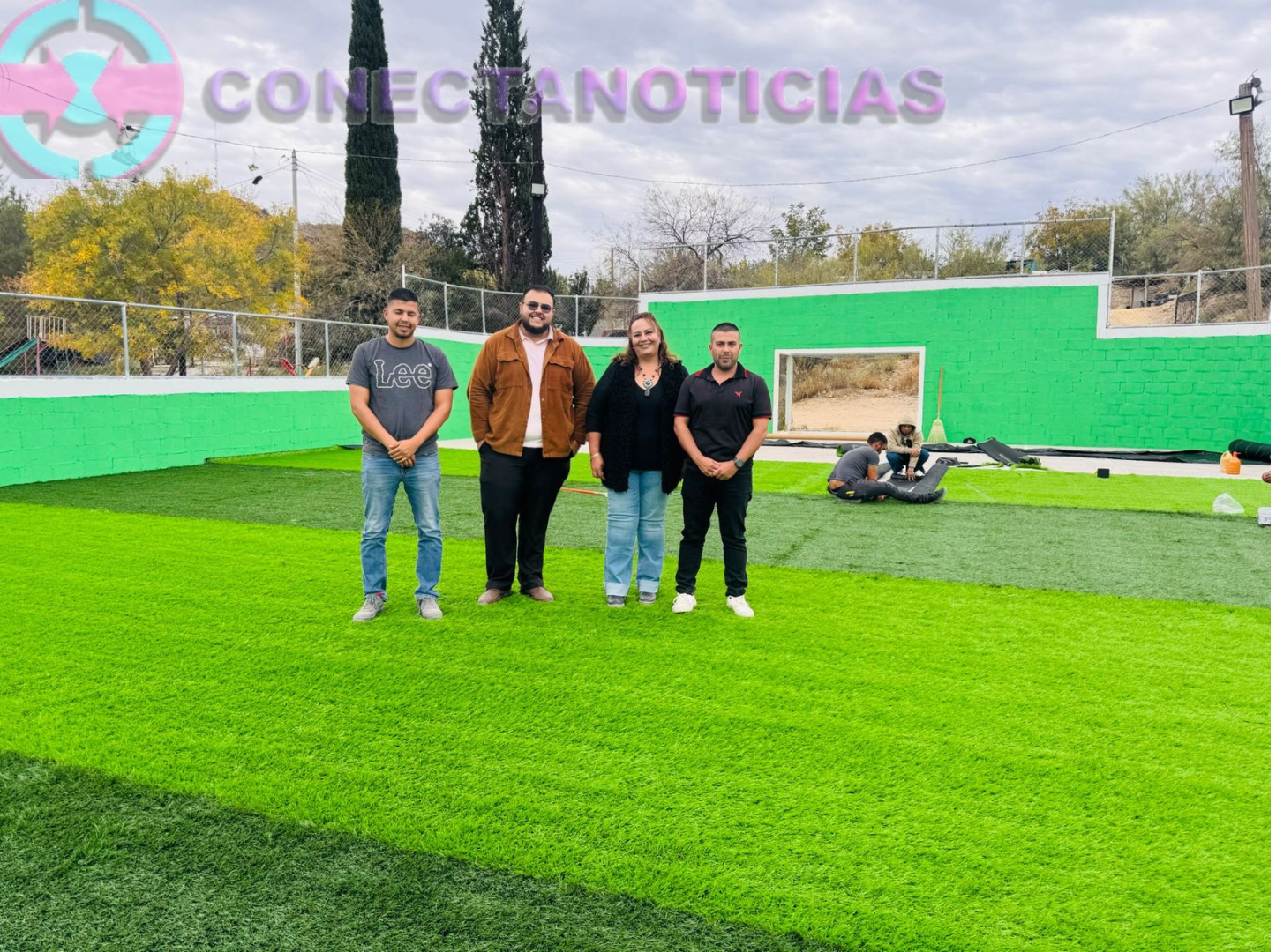 Inicia colocación de pasto sintético en la cancha de La Boquilla con inversión de 230 mil pesos