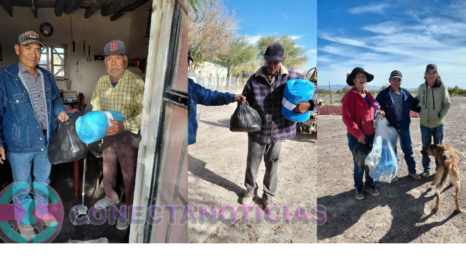 Familias del ejido de Jaco agradecen al Gobierno Municipal de Camargo por apoyos alimentarios y cobijas