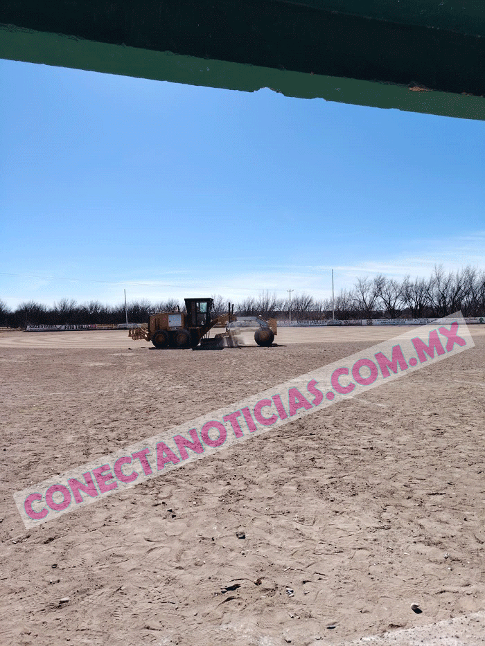 Presidencia Municipal de San Francisco de Conchos pone a punto el estadio de Rancho Nuevo para la gran final de la liga Municipal