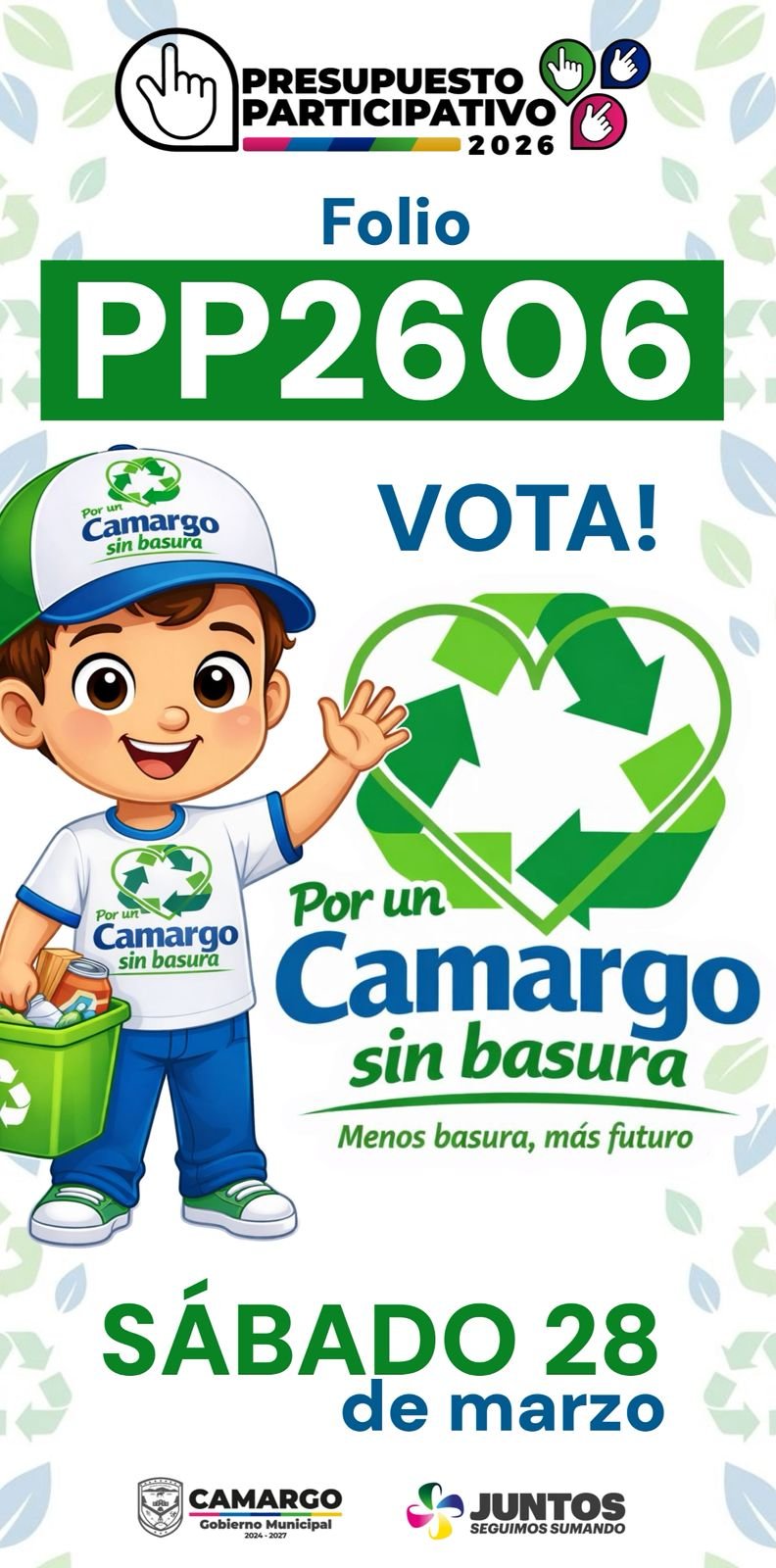 Proponen “Camargo sin basura”, proyecto de planta recicladora dentro del Presupuesto Participativo 2026