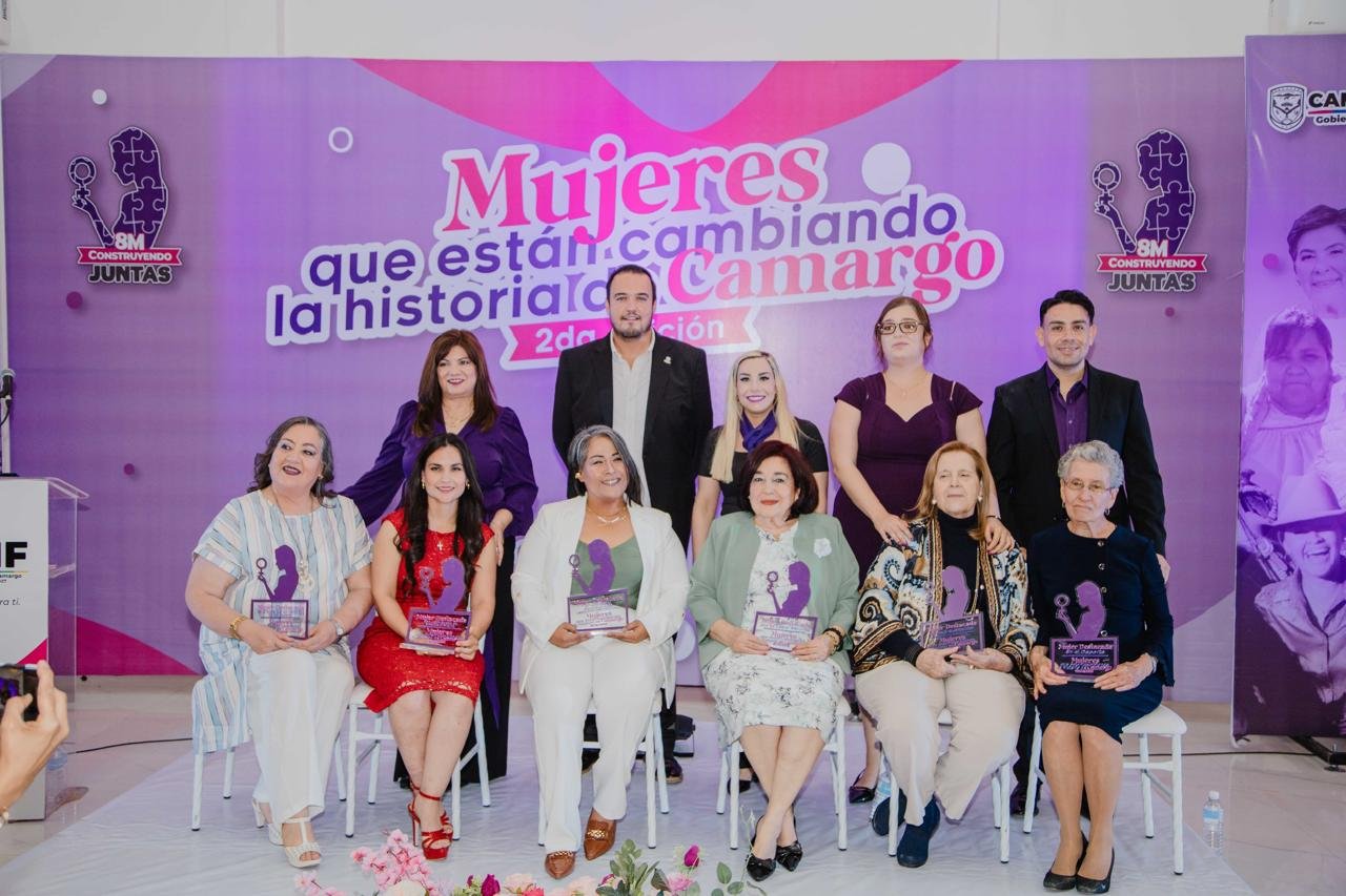 Reconoce Gobierno Municipal a 7 mujeres que están cambiando la historia de Camargo