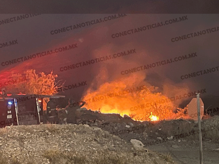 Reportan nuevo incendio en terreno baldío; preocupa acumulación de basura en la zona