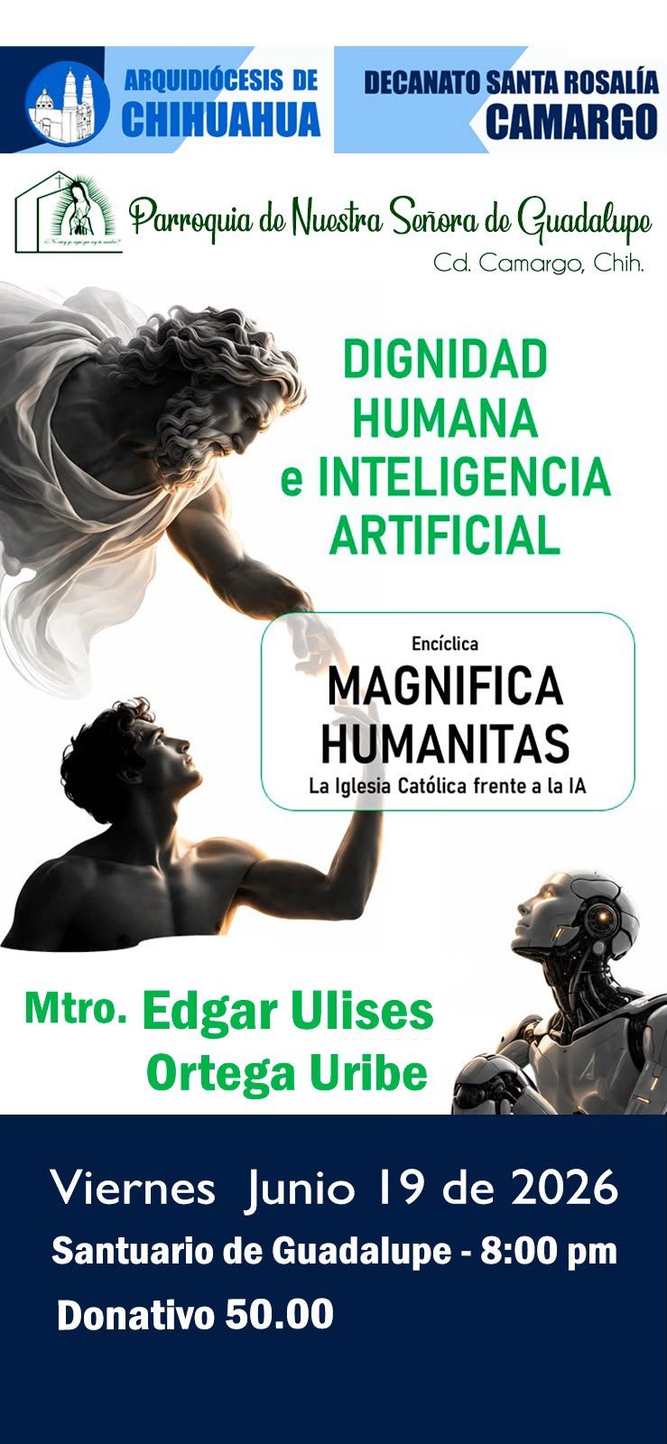 ¿La Inteligencia Artificial amenaza o fortalece la dignidad humana? Invitan a una conferencia en Camargo sobre el tema.