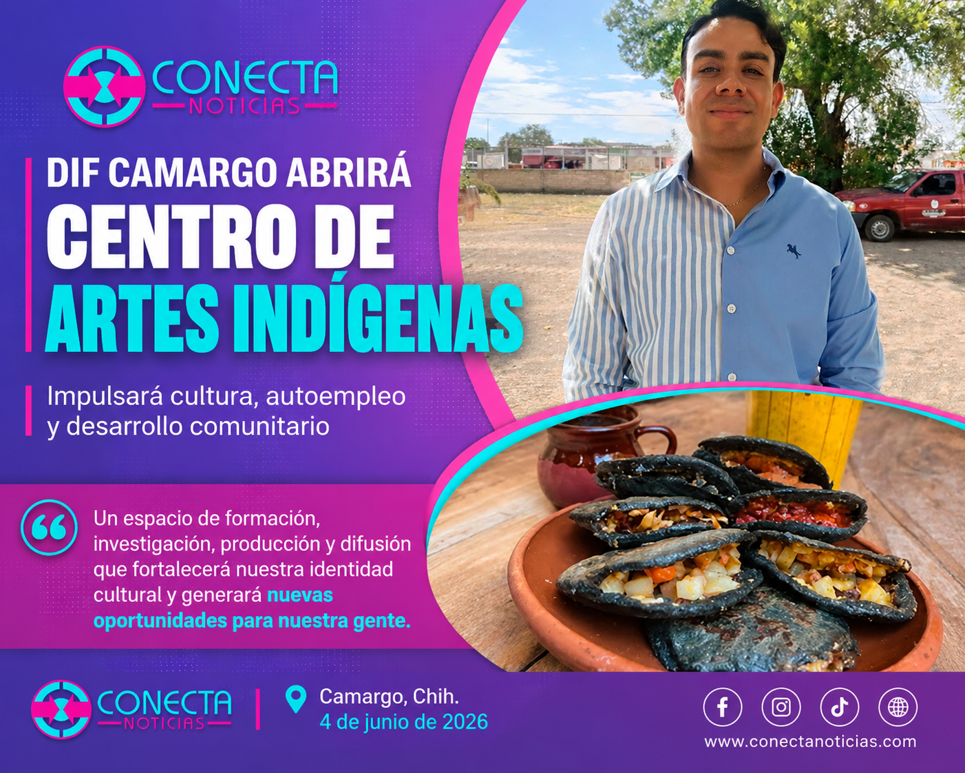DIF Camargo abrirá Centro de Artes Indígenas para impulsar cultura, empleo y desarrollo comunitario