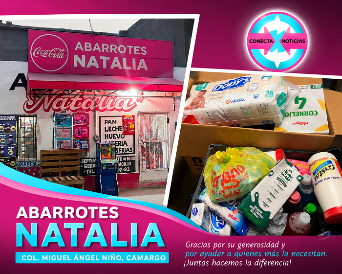 “Abarrotes Natalia” demuestra que la solidaridad sigue viva en Camargo: 