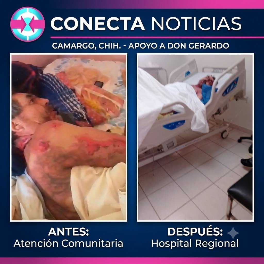Piden ayuda para Don Gerardo; padece extraña enfermedad que le causa intensas heridas en la piel