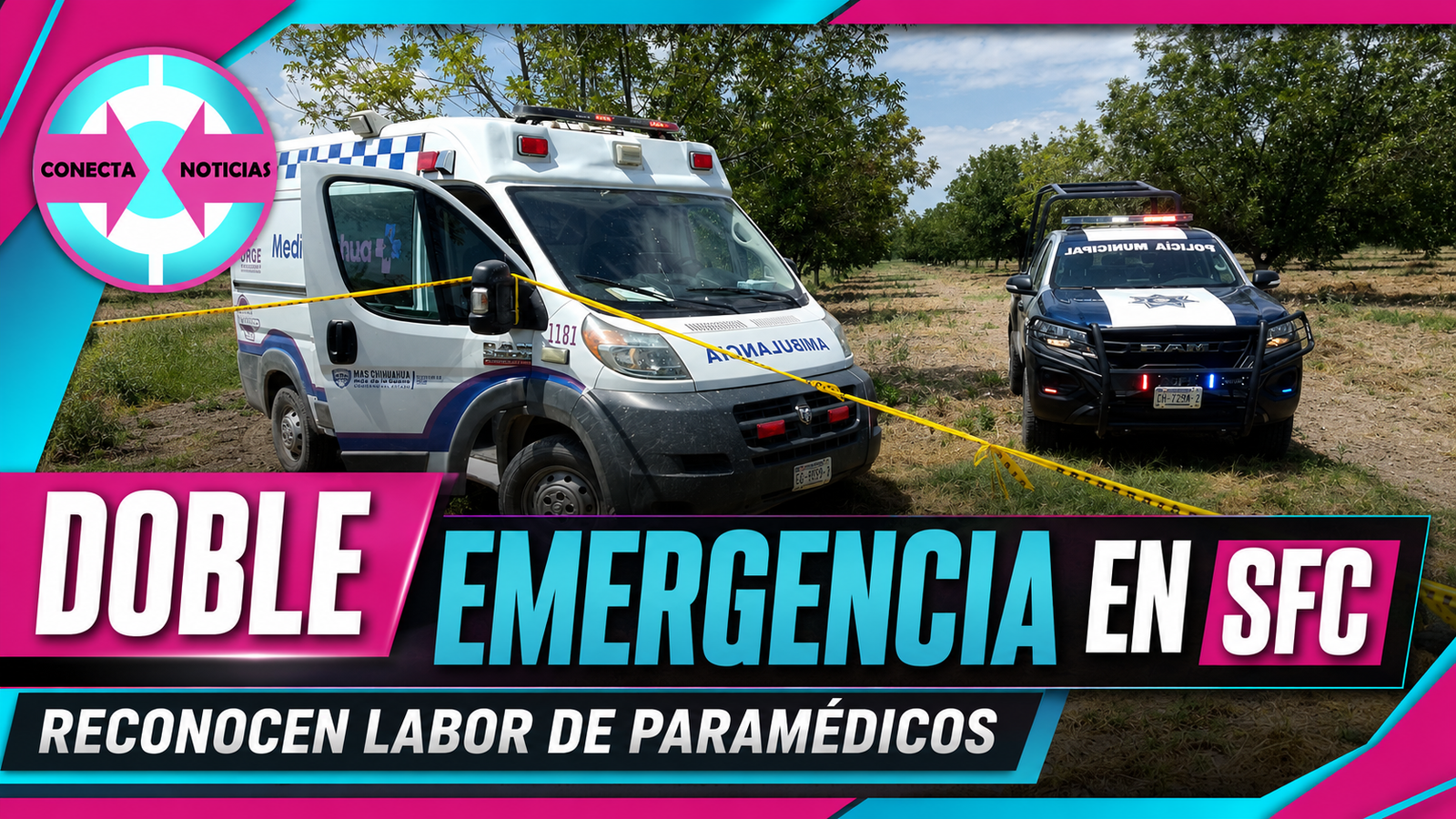 Doble emergencia pone a prueba a paramédicos de San Francisco de Conchos; reconocen su entrega y profesionalismo