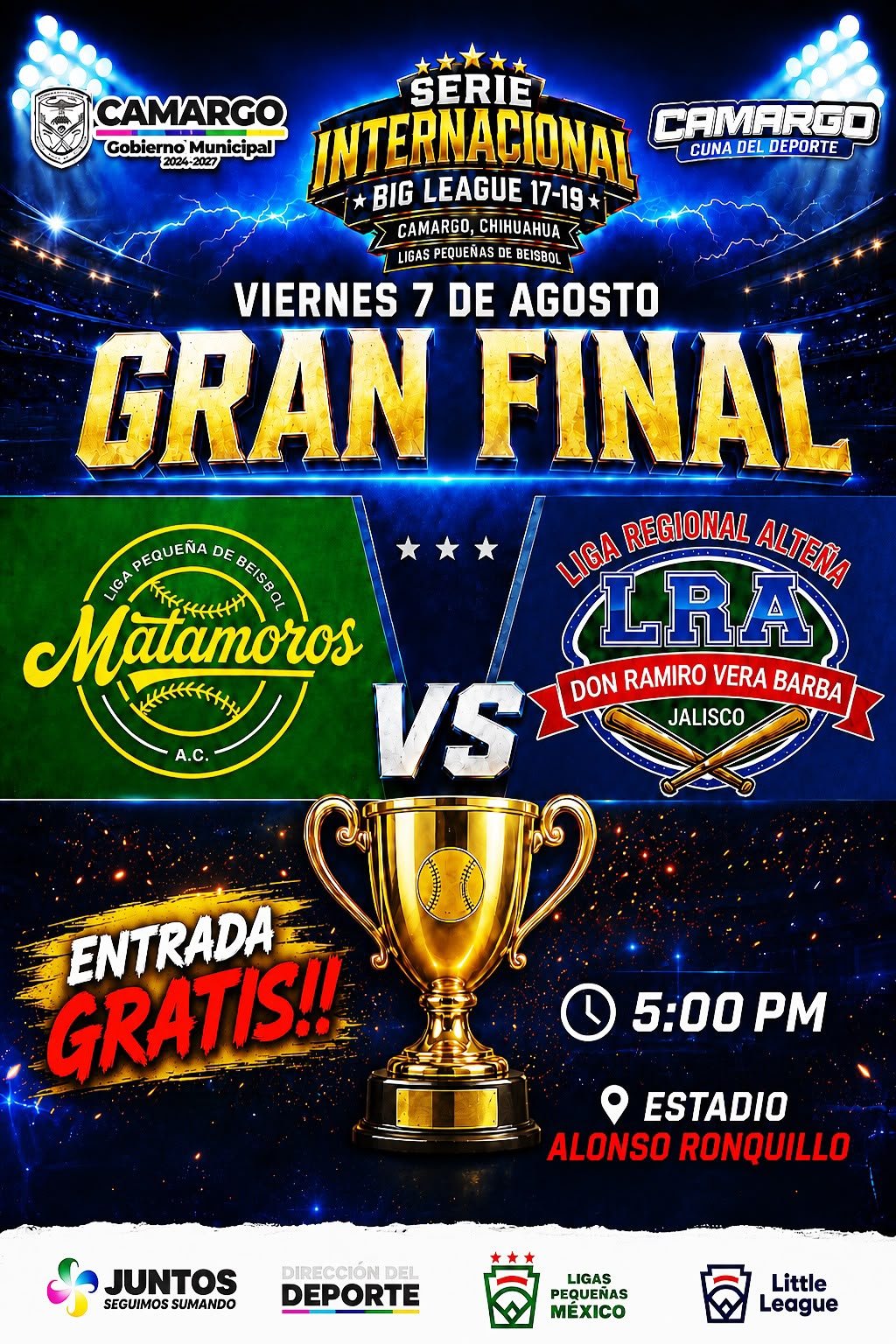 Hoy a las 5:00 pm Gran Final de la Serie Internacional de Béisbol en el Estadio Alonso Ronquillo.