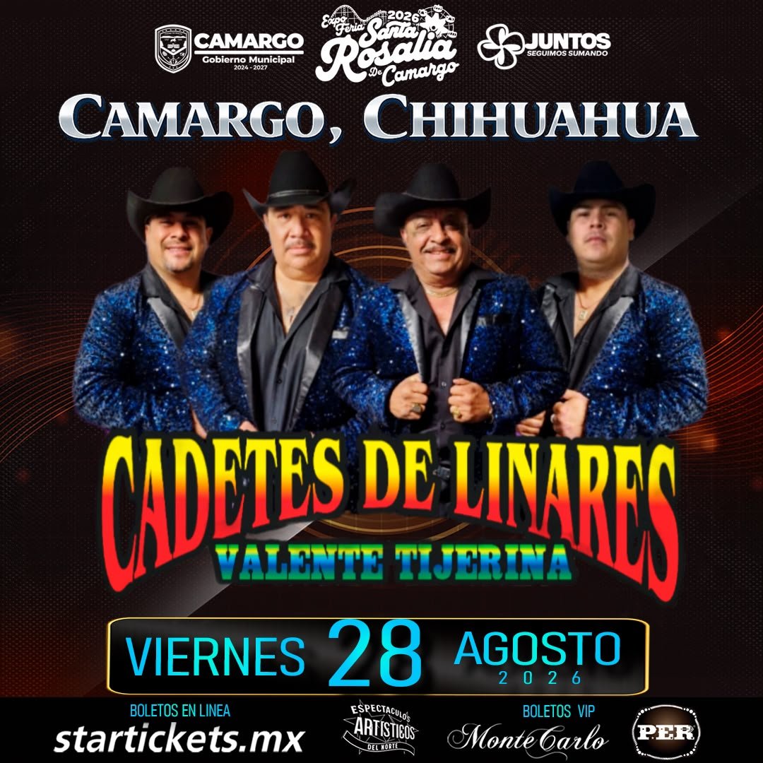 🎡🎶 ¡CAMARGO SE PREPARA PARA LA FIESTA! LLEGA LA FERIA SANTA ROSALÍA 2026 CON LOS CADETES DE LINARES