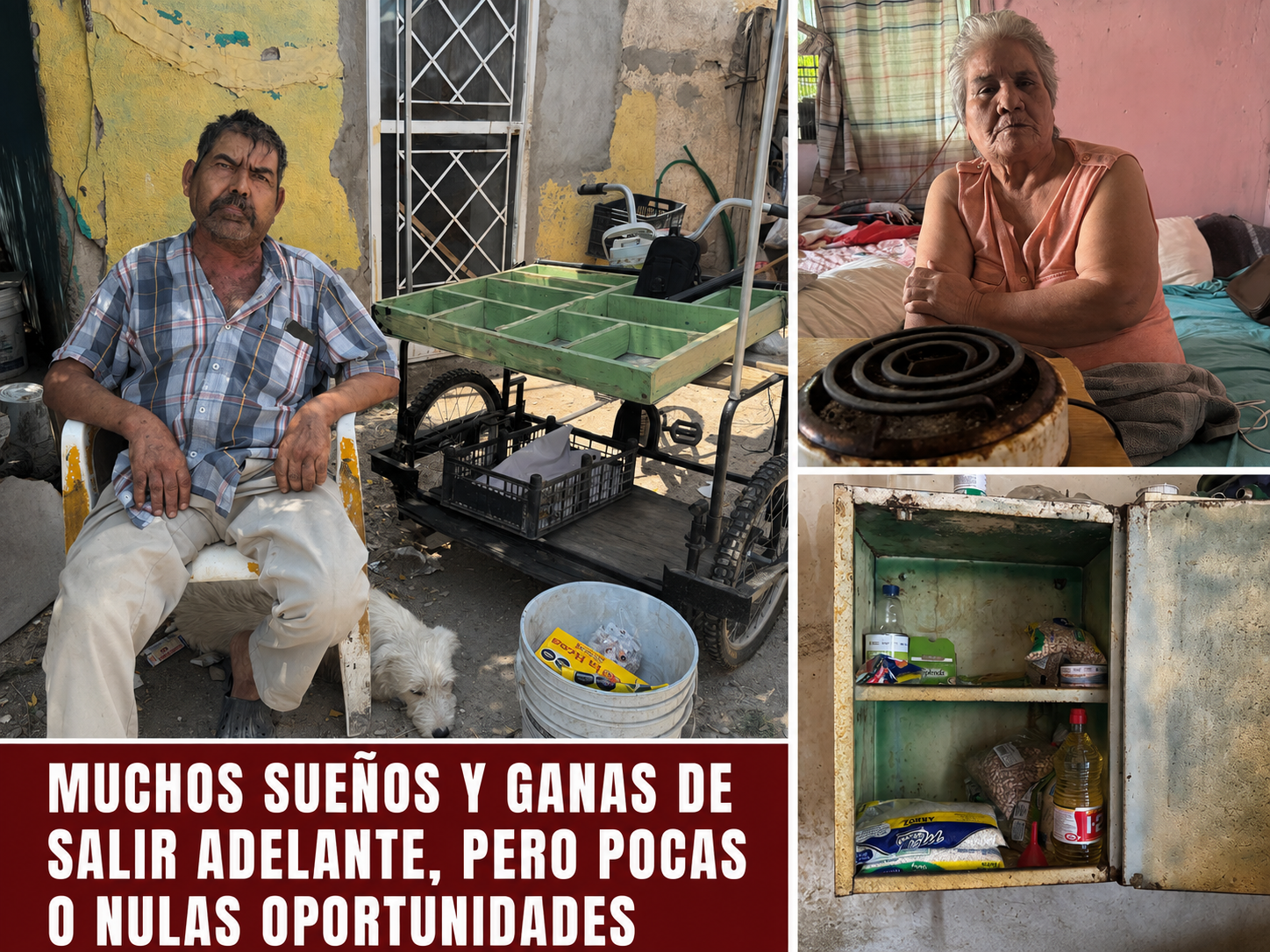 “Don Gera” mantiene la esperanza de surtir su triciclo y trabajar para apoyar a su esposa