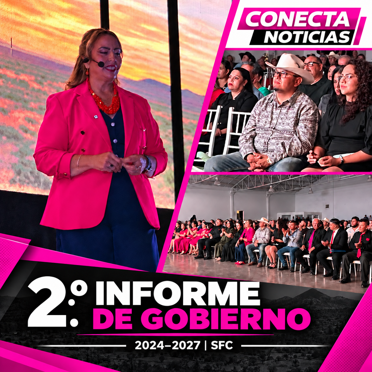 Alcaldesa Norma Pavía dedica emotivo mensaje a sus hijos durante su Segundo Informe de Gobierno