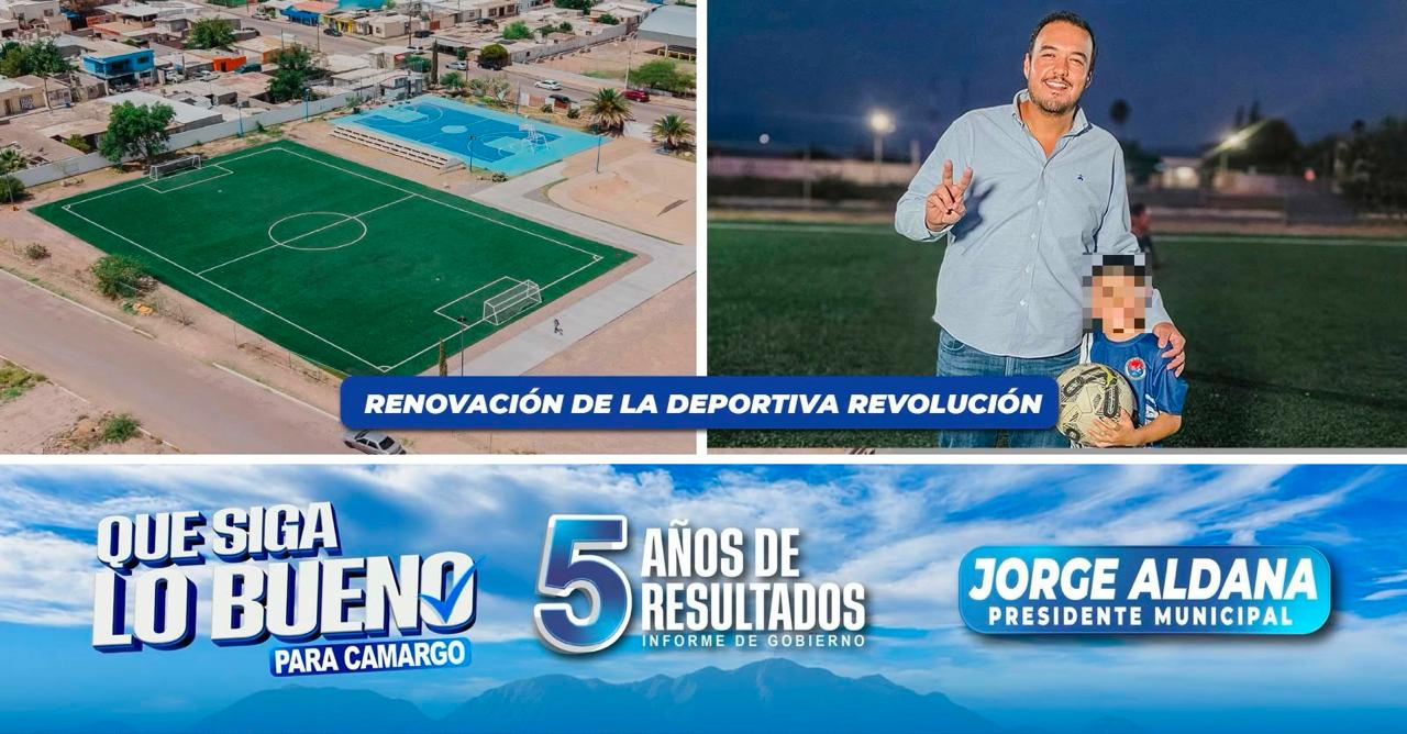 Renovación de la Deportiva Revolución transforma la convivencia de las familias de Camargo: Jorge Aldana