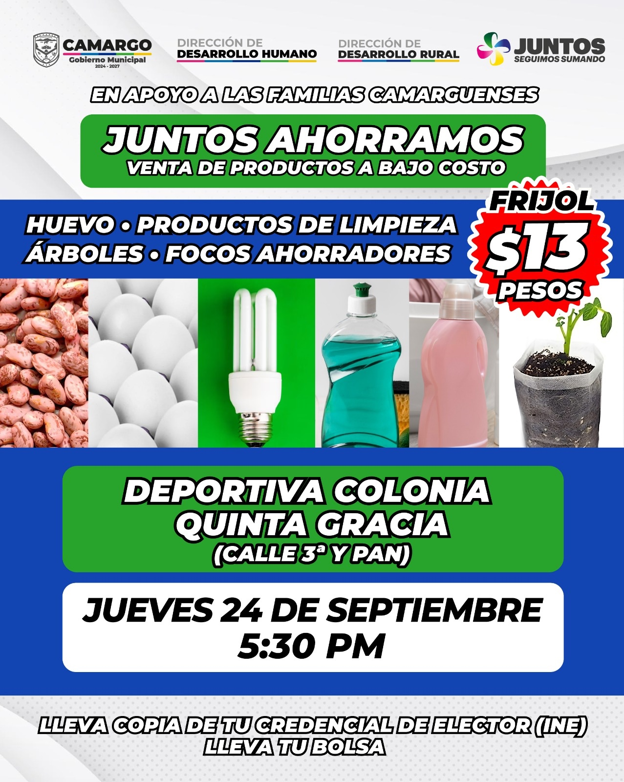 Llevará Gobierno Municipal programa “Juntos Ahorramos” a la colonia Quinta Gracia HOY a las 5:30 pm