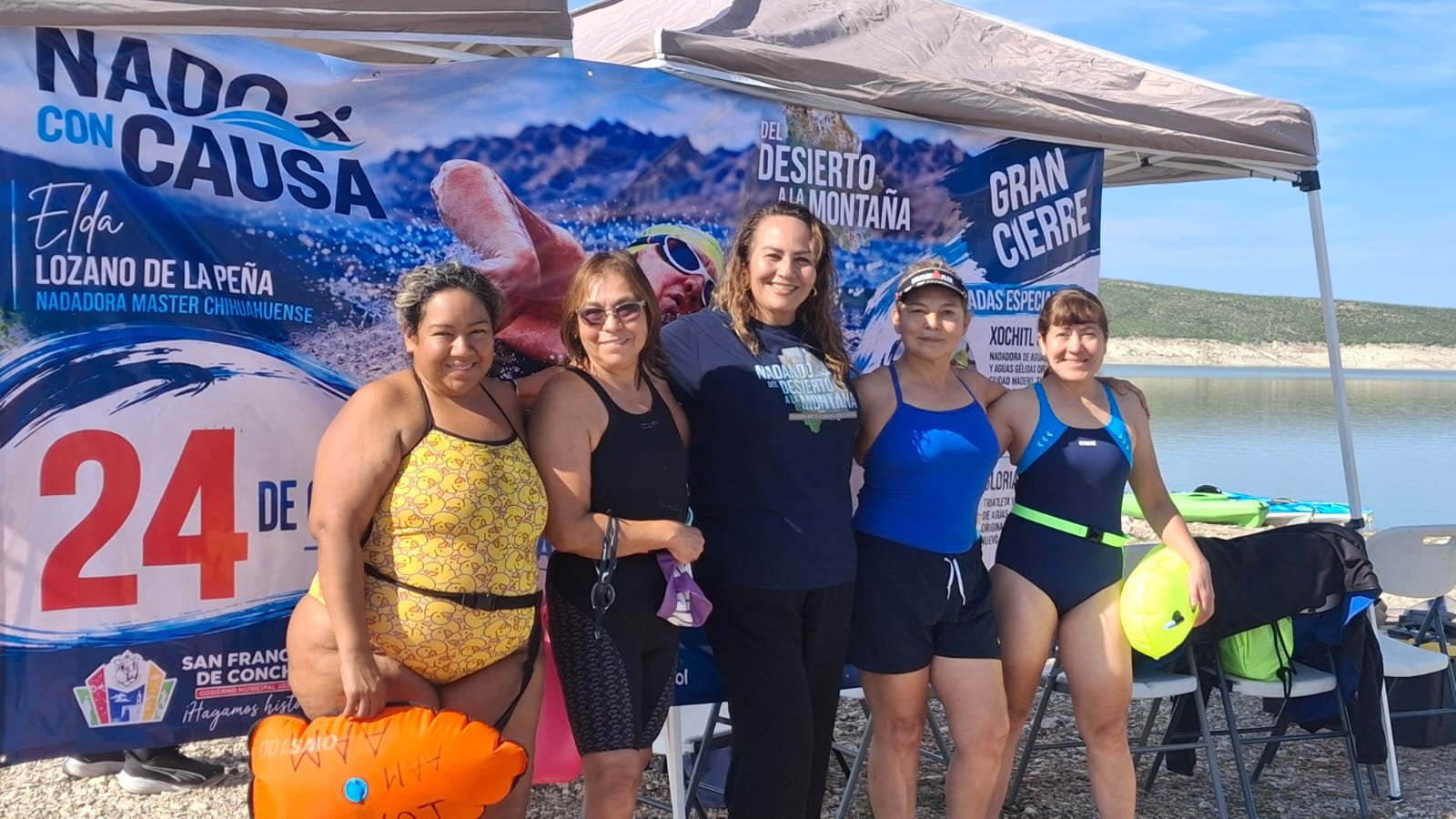 🏊‍♀️💗 ¡NADO CON CAUSA LLEGA A LA BOQUILLA! CUATRO NADADORAS CULMINAN TRAVESÍA POR SIETE PUNTOS DE CHIHUAHUA