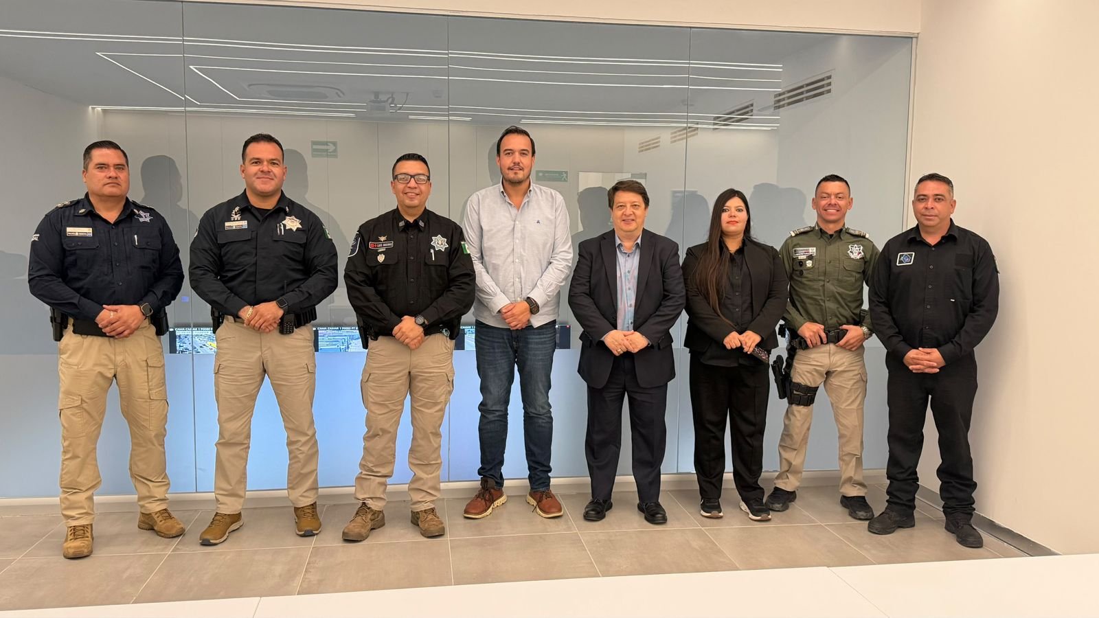 Jorge Aldana recibe al nuevo secretario de Seguridad Pública del Estado en el C7 de Camargo; destacan trabajo conjunto por la seguridad